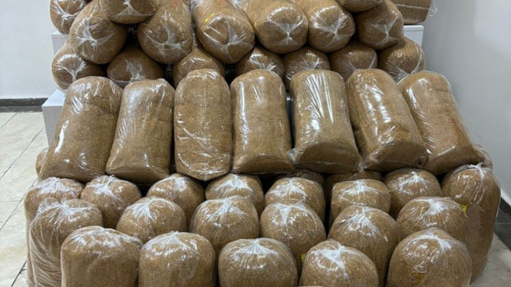 Elazığ'da 425 kilo kaçak tütün ele geçirildi